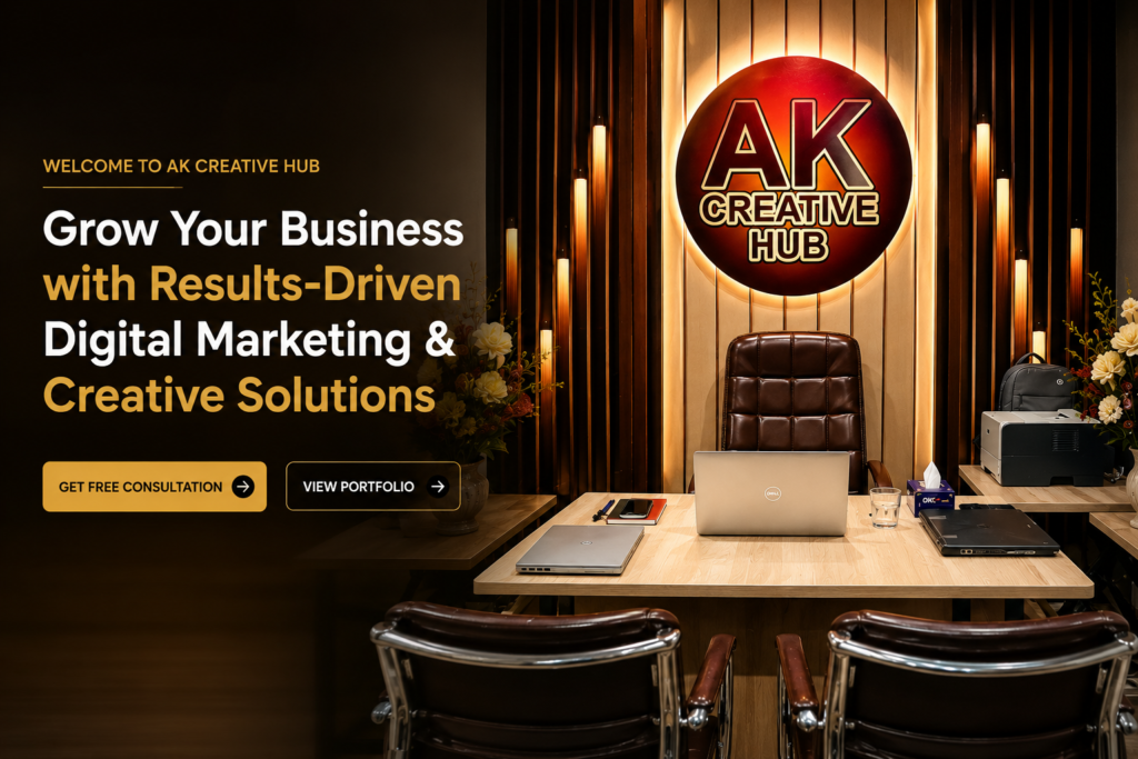 AK Creative Hub Digital Marketing Agency in Pakistan